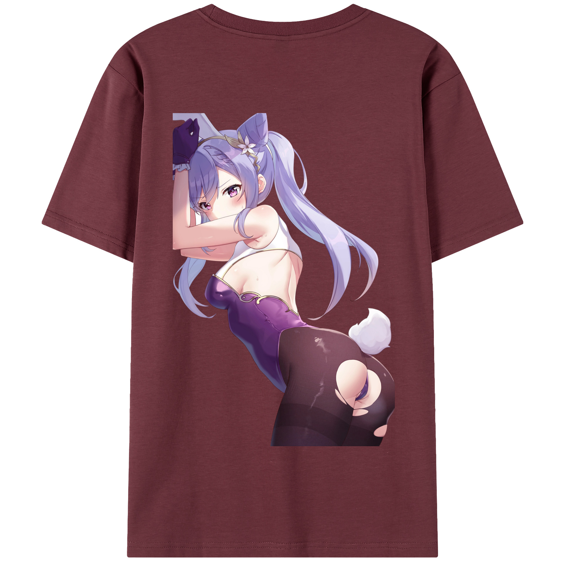 げんし神 刻晴 こくせい genshin Kokusei 綿100％半袖Tシャツ（背面プリント）